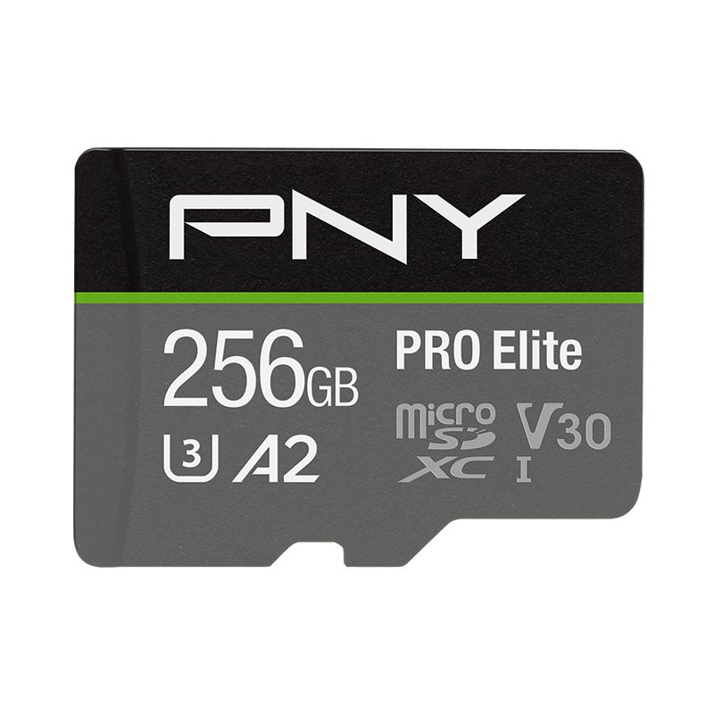 PNY 256GB microSDXC Pro Elite Class 10 U3 V30 A2 adapter nélkül