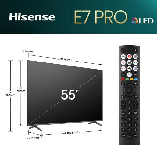 Hisense 55" 55E7NQ PRO QLED Smart
