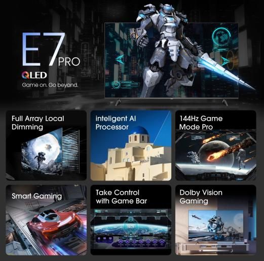 Hisense 55" 55E7NQ PRO QLED Smart