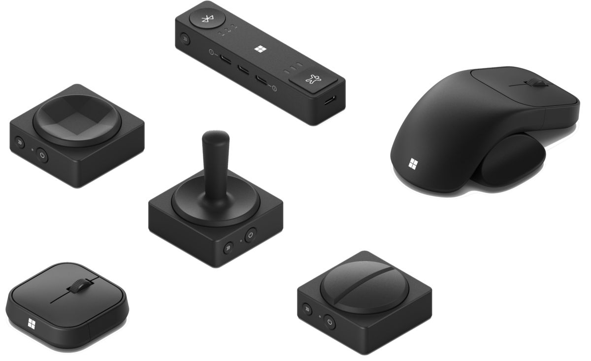Microsoft Surface Adaptive Mouse Tail and Thumb Support Black