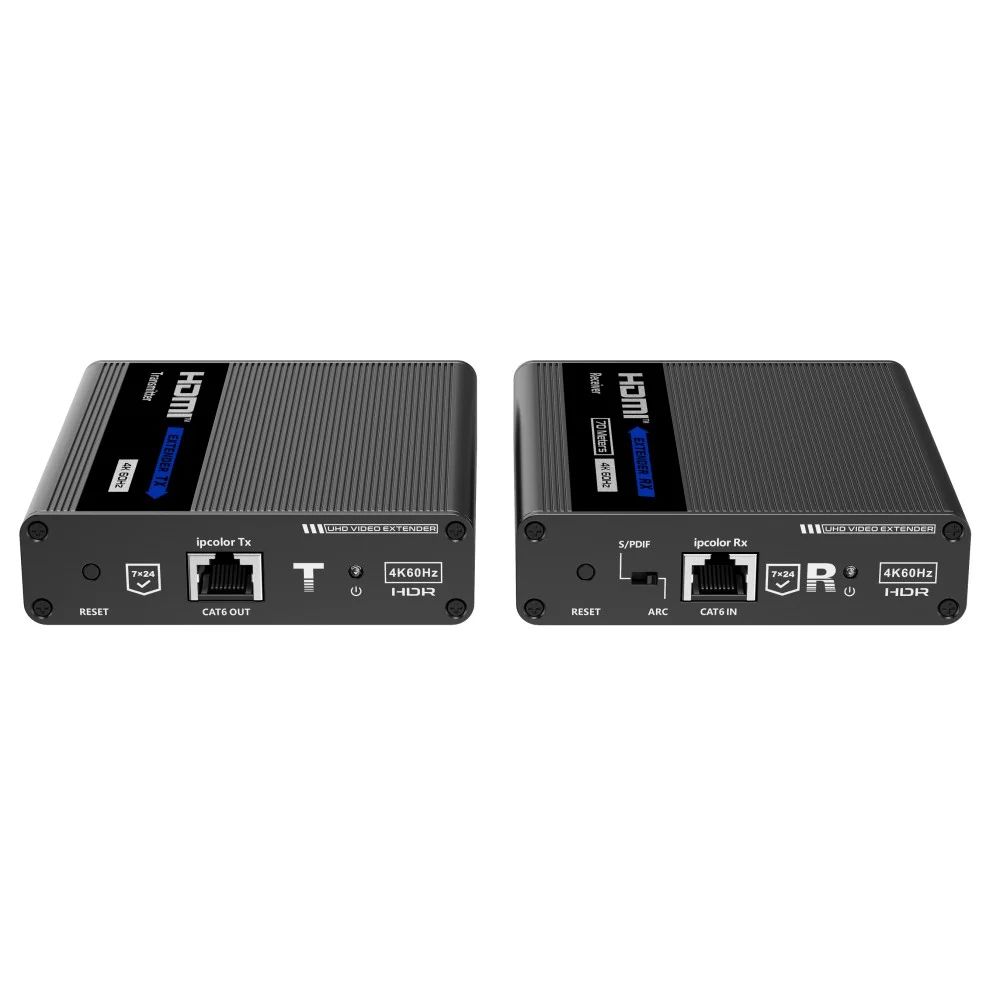 TECHLY Extender Amplifier 4K HDMI up to 70m on Cat.6/6A/7 Cable one to one connection
