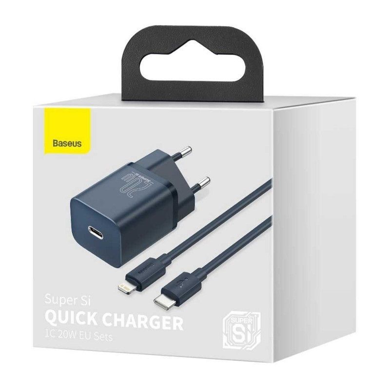 Baseus Super Si 1C 20W Quick Charger Blue