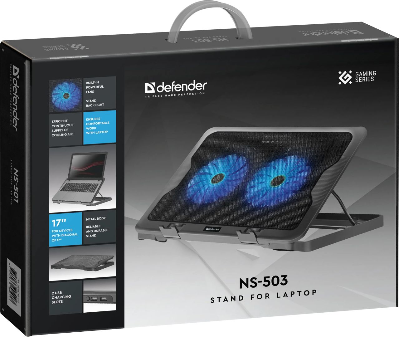 Defender NS-503 15,6" Notebook Cooler Black