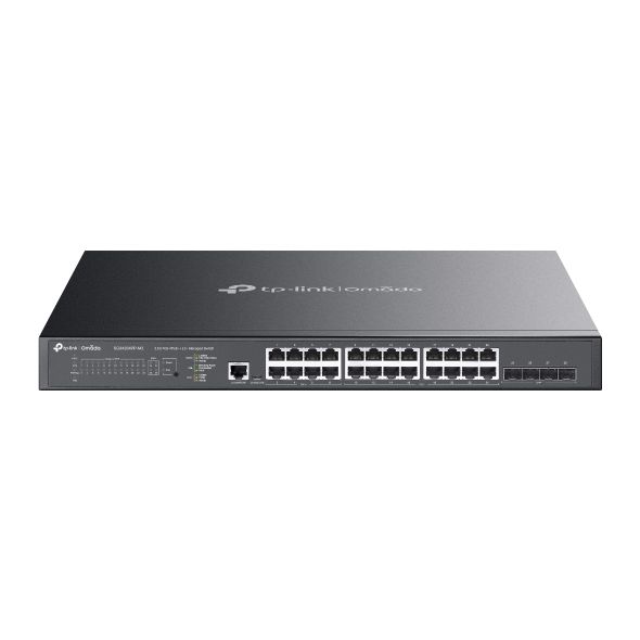 TP-Link Omada 24-Port 2.5GBASE-T and 4-Port 10GE SFP+ L2+ Managed POE Switch