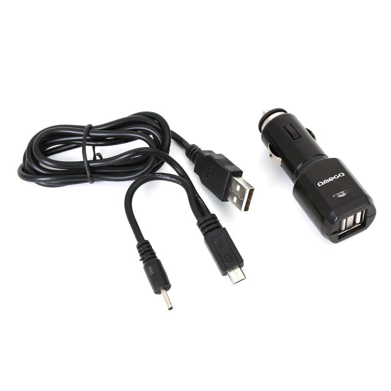 Platinet Omega Car Charger 2xUSB Black