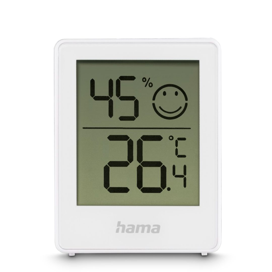 Hama Baros Thermometer and Hygrometer Digital for Indoors Set of 2 White
