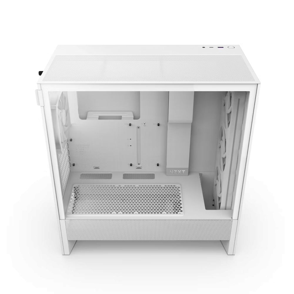 NZXT H5 Flow RGB (2024) Tempered Glass White