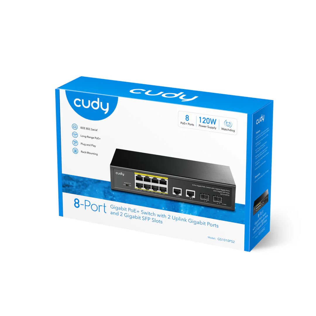 Cudy GS1010PS2 8-port PoE Switch
