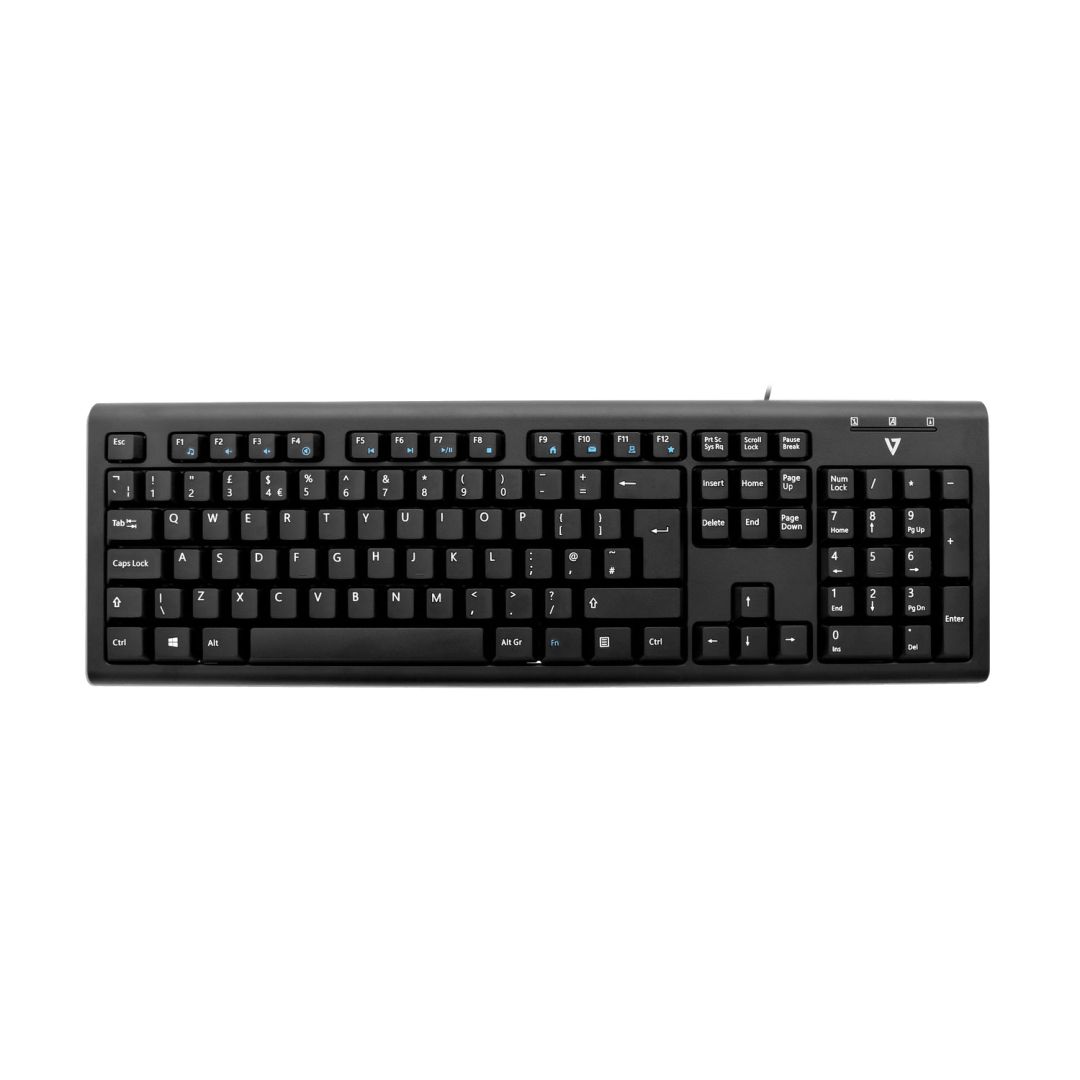 V7 KU200UK USB Keyboard Black UK