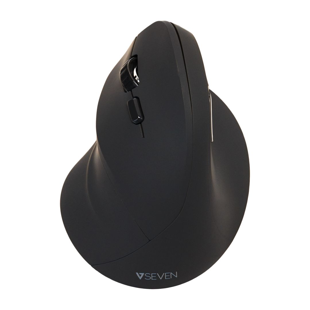 V7 MW400L Left Hand 2.4Ghz Vertical Ergonomic Mouse Black