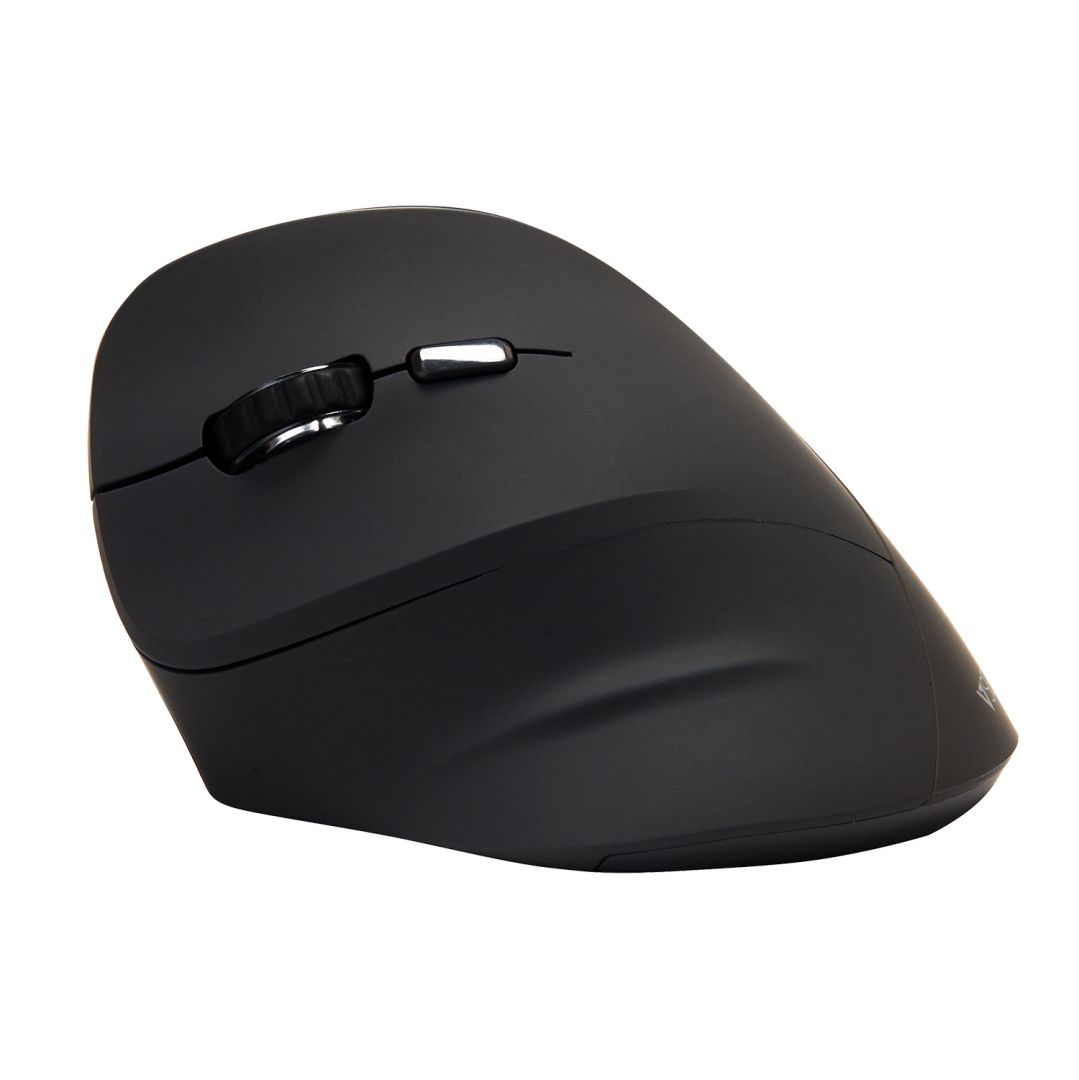V7 MW400L Left Hand 2.4Ghz Vertical Ergonomic Mouse Black