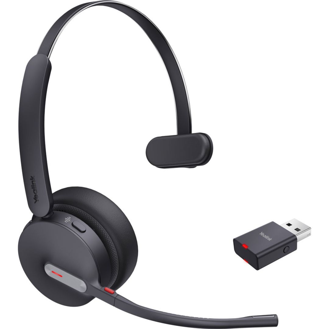 Yealink WH64 Hybrid Mono UC Wireless Bluetooth Headset Black