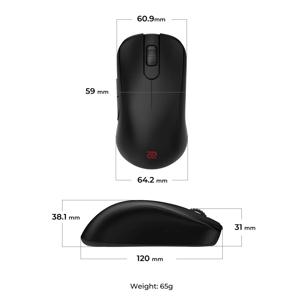 Zowie S2-DW Gaming Wireless Mouse Black