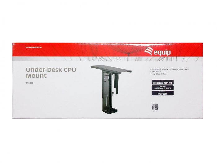 EQuip CPU Under Desk Mount Bracket