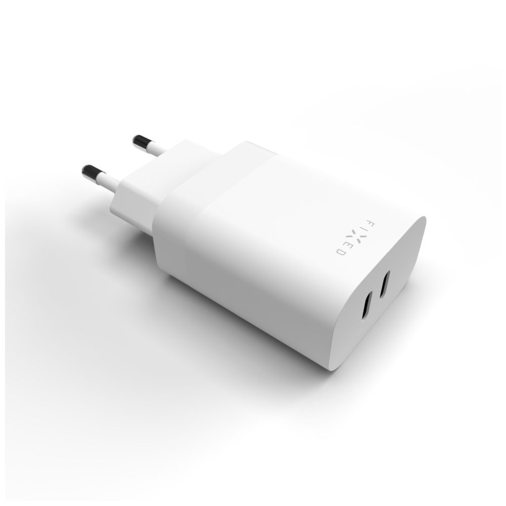 FIXED Dual USB-C Travel Charger 35W White
