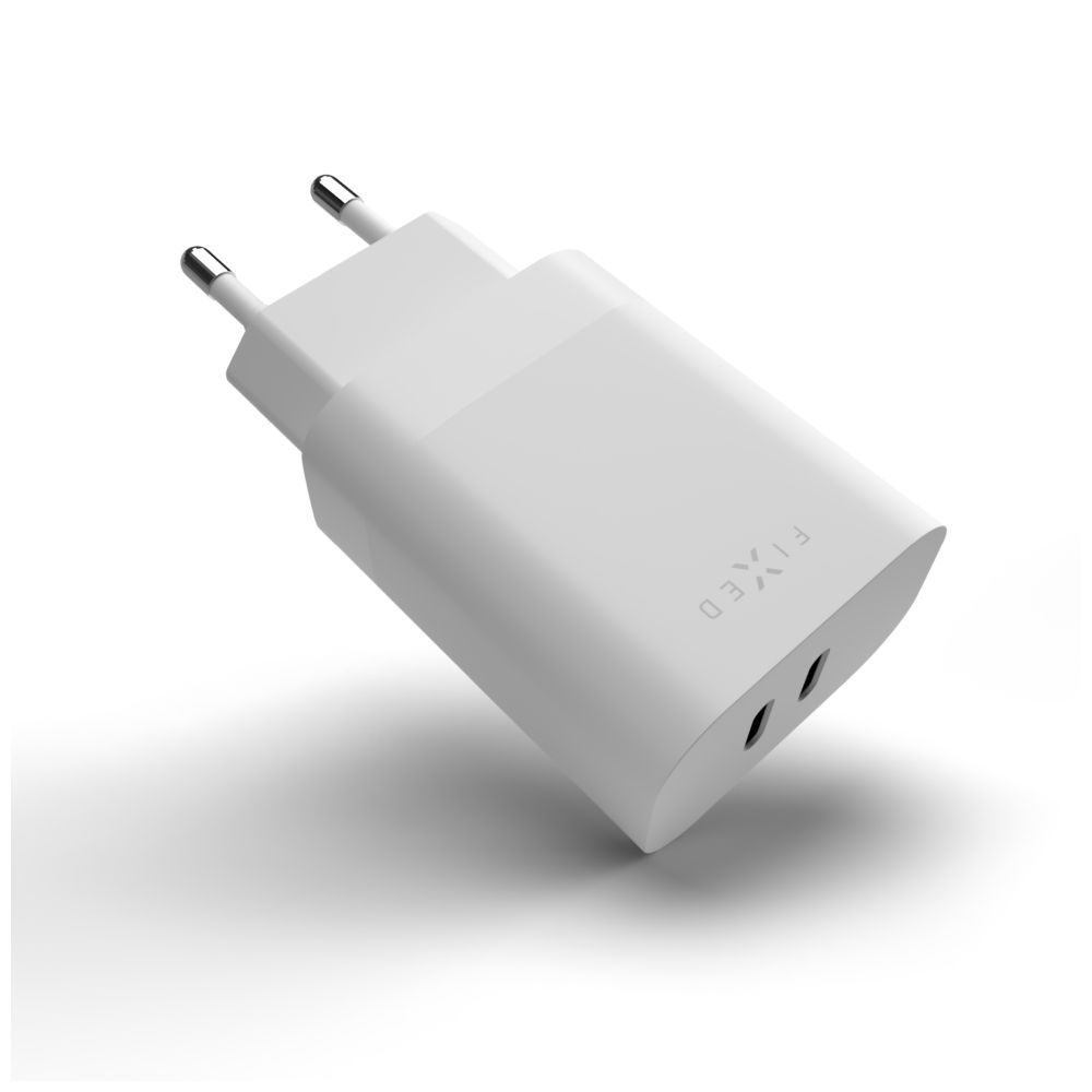 FIXED Dual USB-C Travel Charger 35W White