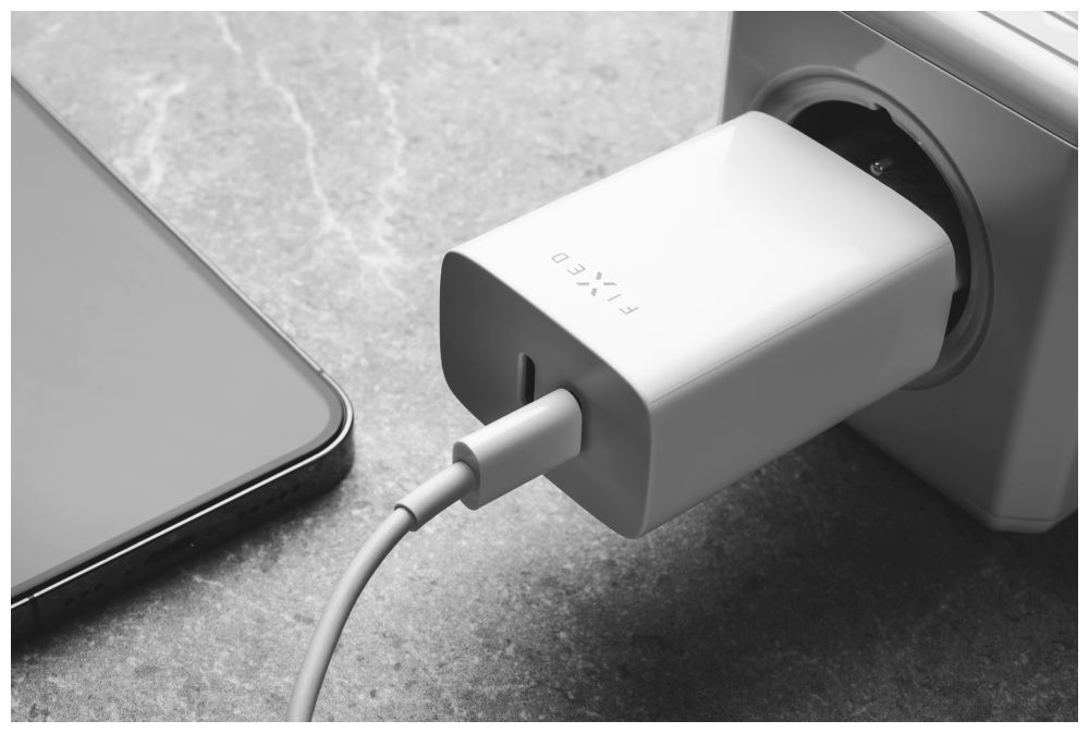 FIXED Dual USB-C Travel Charger 35W White
