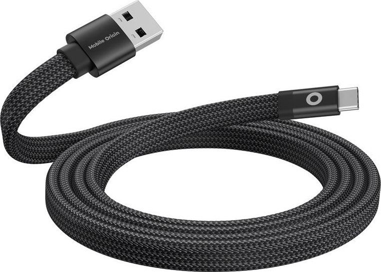 Mobile Origin Magnetic Flat Patented Original Cable USB-A to USB-C 1m Black