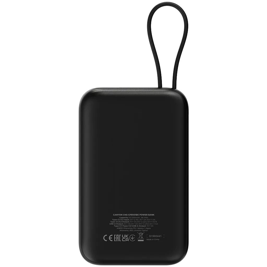 Canyon OnPower 101 10000mAh PowerBank Black