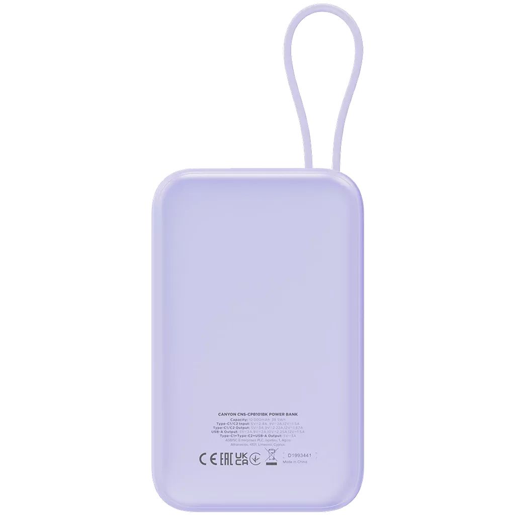 Canyon OnPower 101 10000mAh PowerBank Purple