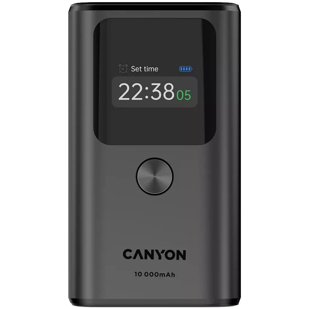 Canyon OnPower 130 10000mAh PowerBank Dark Grey