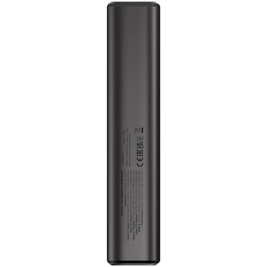 Canyon OnPower 230 20000mAh PowertBank Dark Grey
