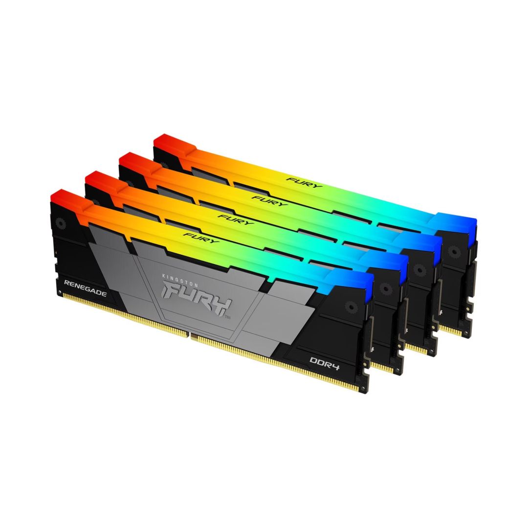 Kingston 64GB DDR4 3200MHz Kit(4x16GB) Fury Renegade RGB Black