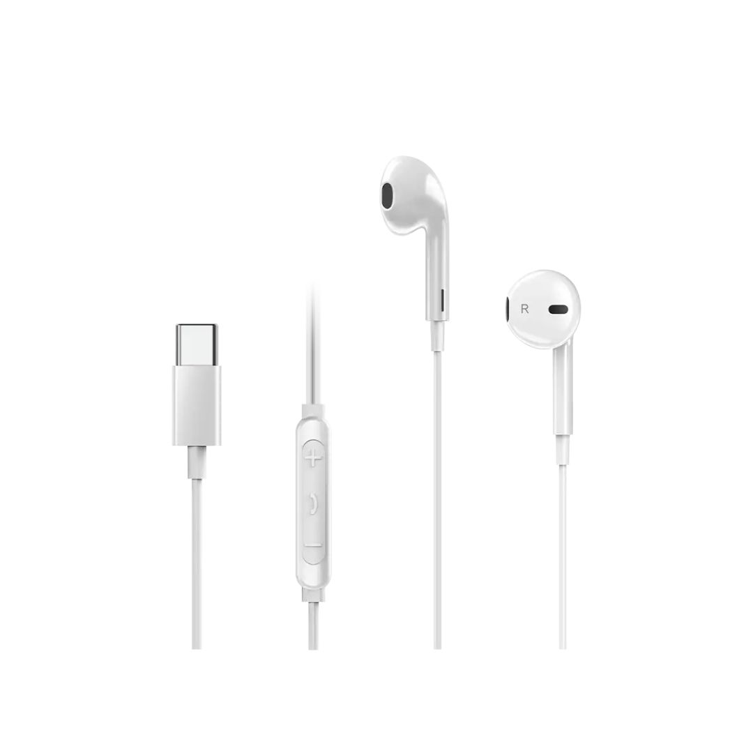 Genius HS-M365 USB-C Wired Headset White