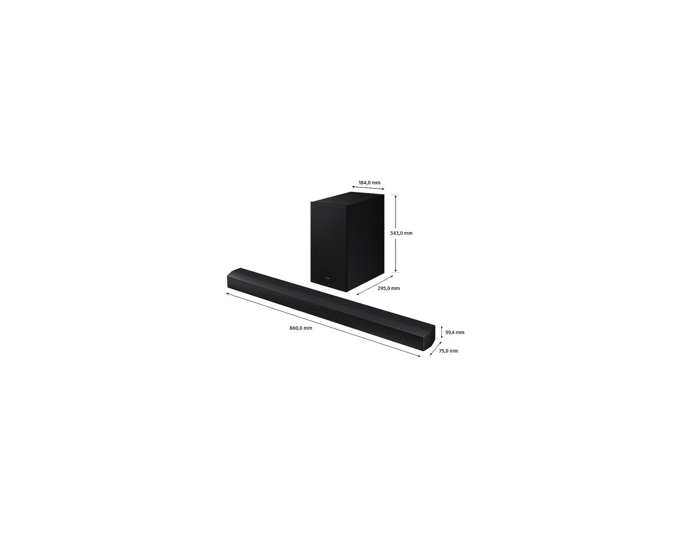 Samsung HW-B650D 3.1 SoundBar Black