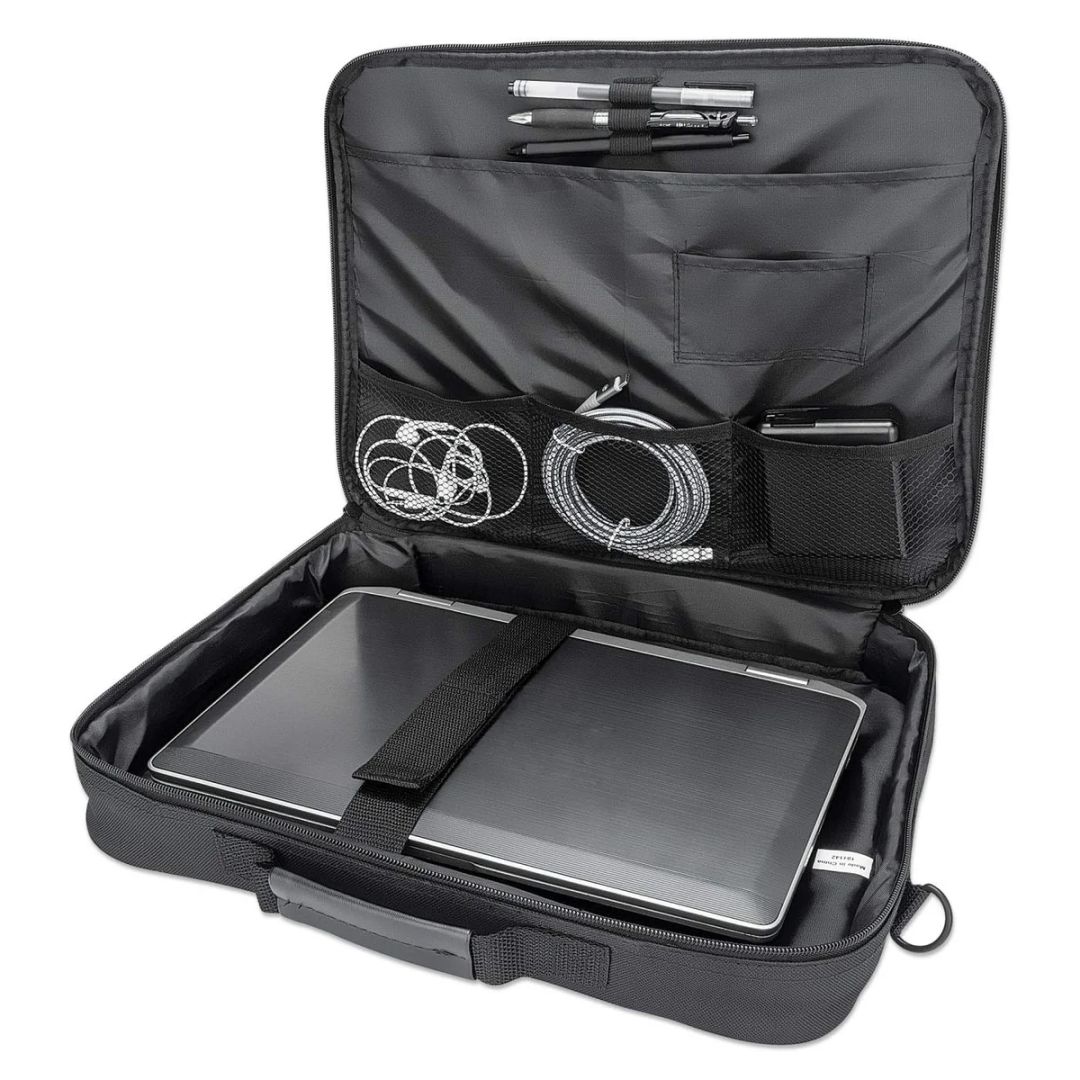 Manhattan Cambridge Clamshell Laptop Bag 15,6" Black