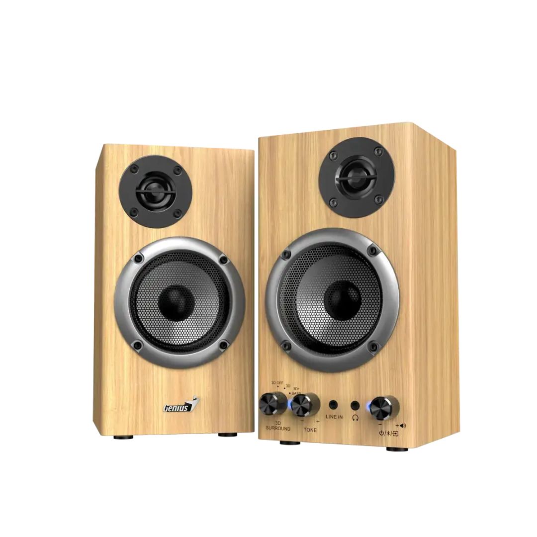 Genius SP-HF520BT Bluetooth Speaker Pine Wood