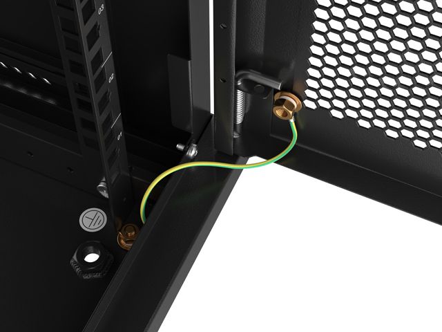 Lanberg 19" 9U Falra szerelhető Rackszekrény Black