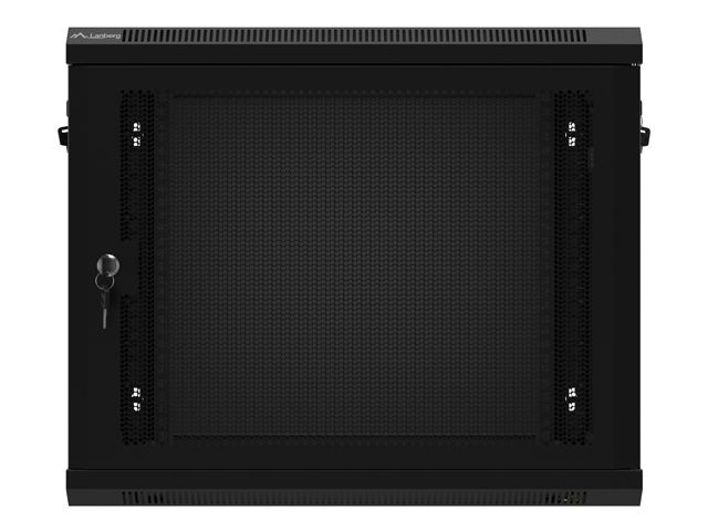 Lanberg 19" 9U Falra szerelhető Rackszekrény Black