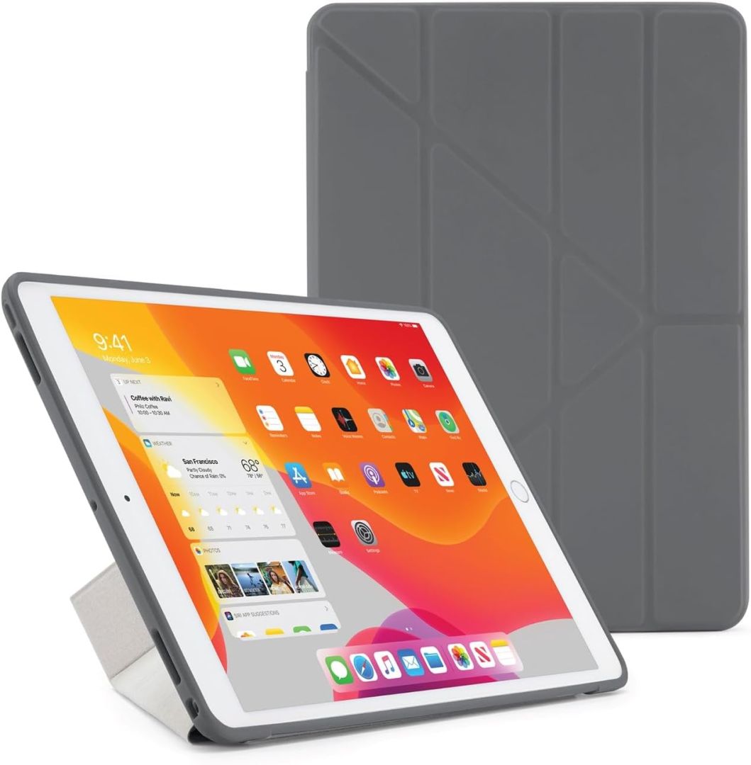 Pipetto Origami No1 Original case iPad 10.2 (2021/2020/2019) Grey