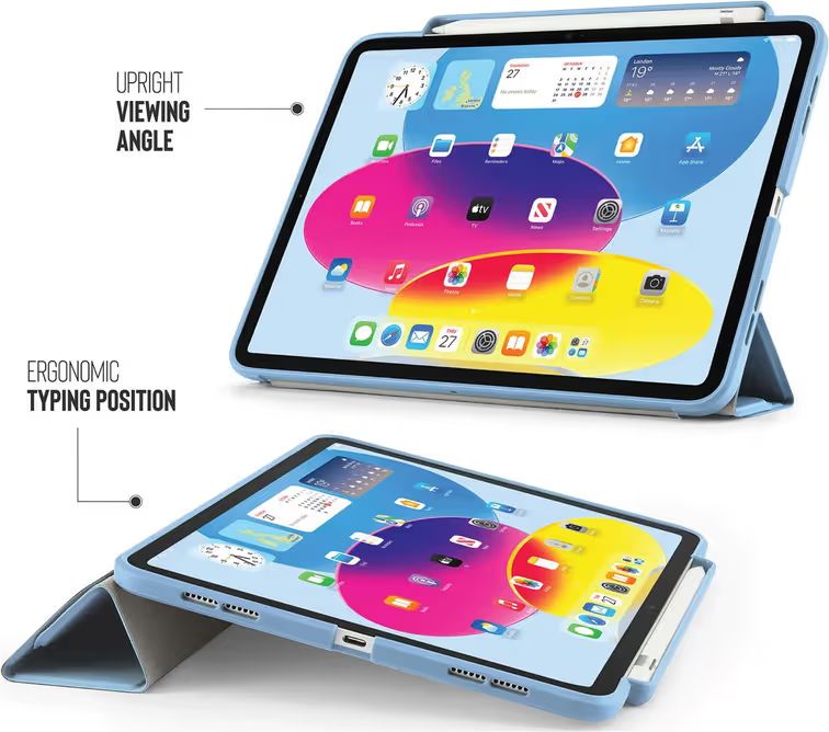 Pipetto Origami No3 Pencil Case iPad 10.9 (2022) Light Blue