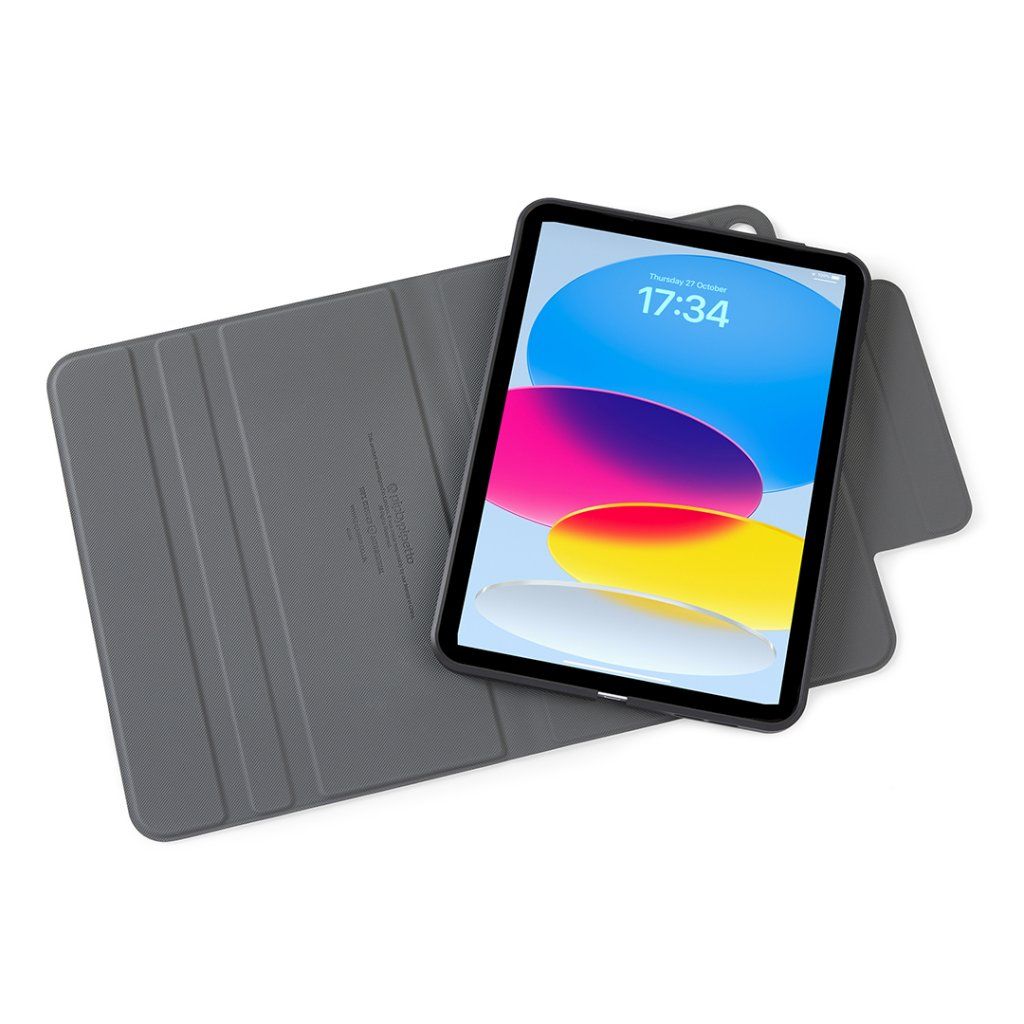Pipetto Origami No5 Rotating Folio Case iPad 10.9 (2022) Black