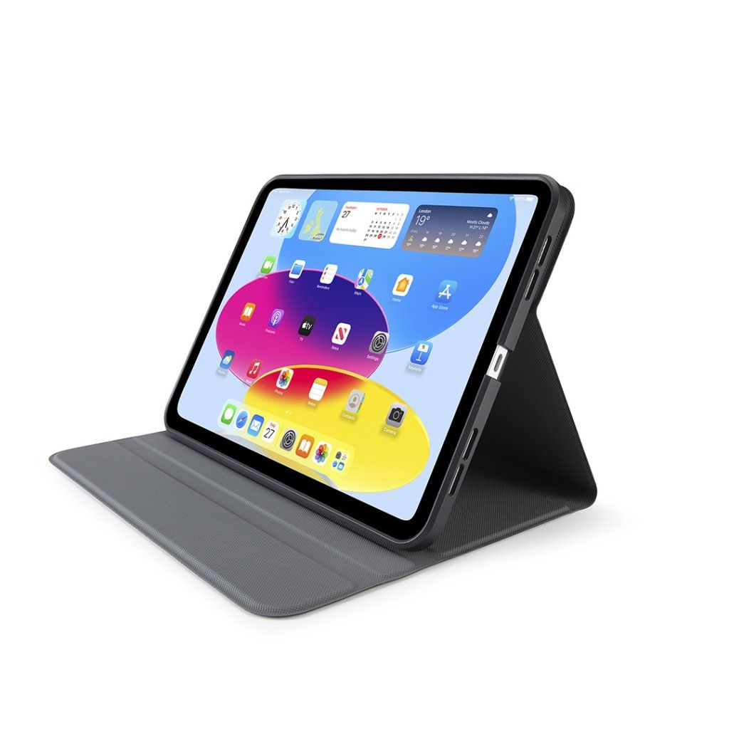 Pipetto Origami No5 Rotating Folio Case iPad 10.9 (2022) Black