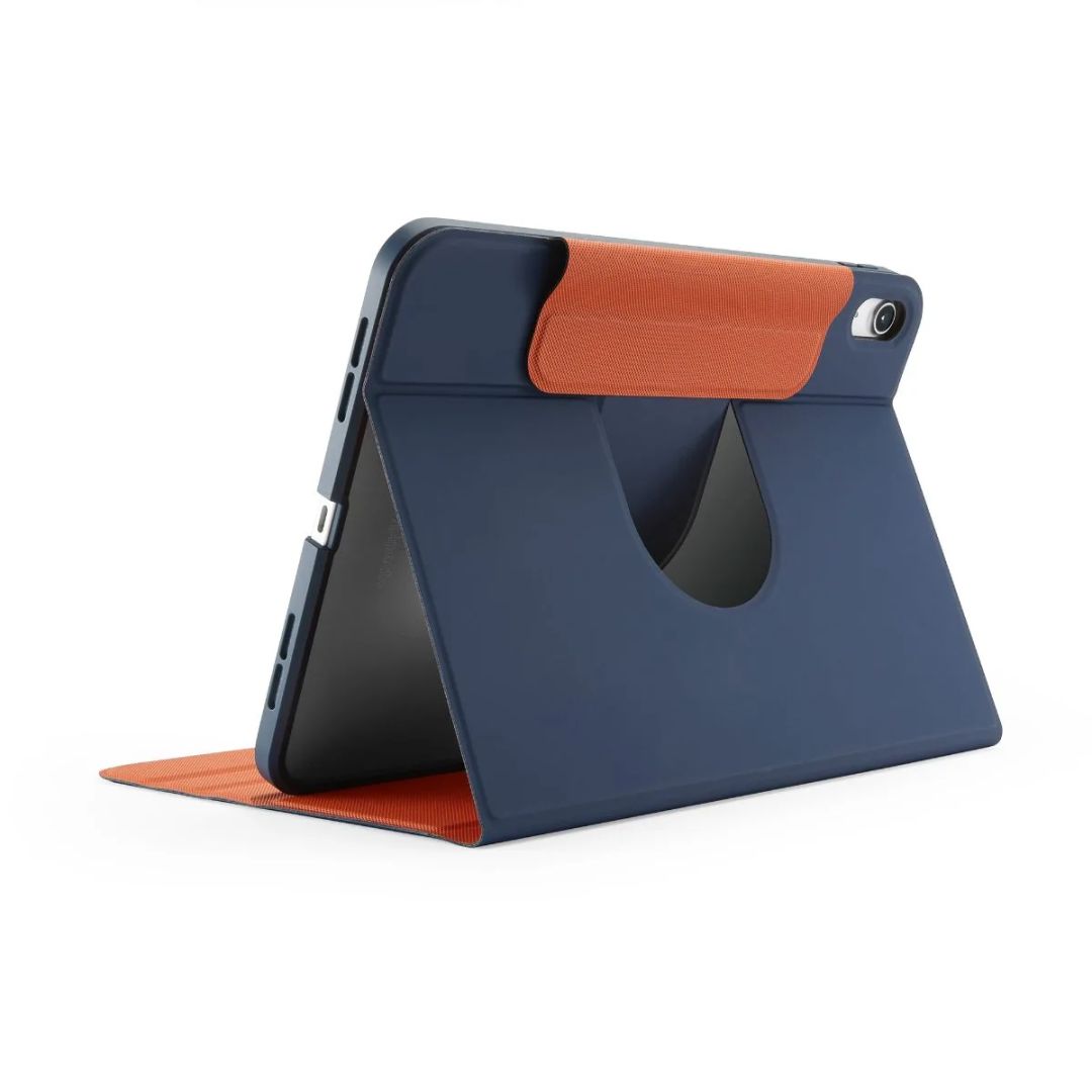 Pipetto Origami No5 Rotating Folio Case iPad 10.9 (2022) Dark Blue
