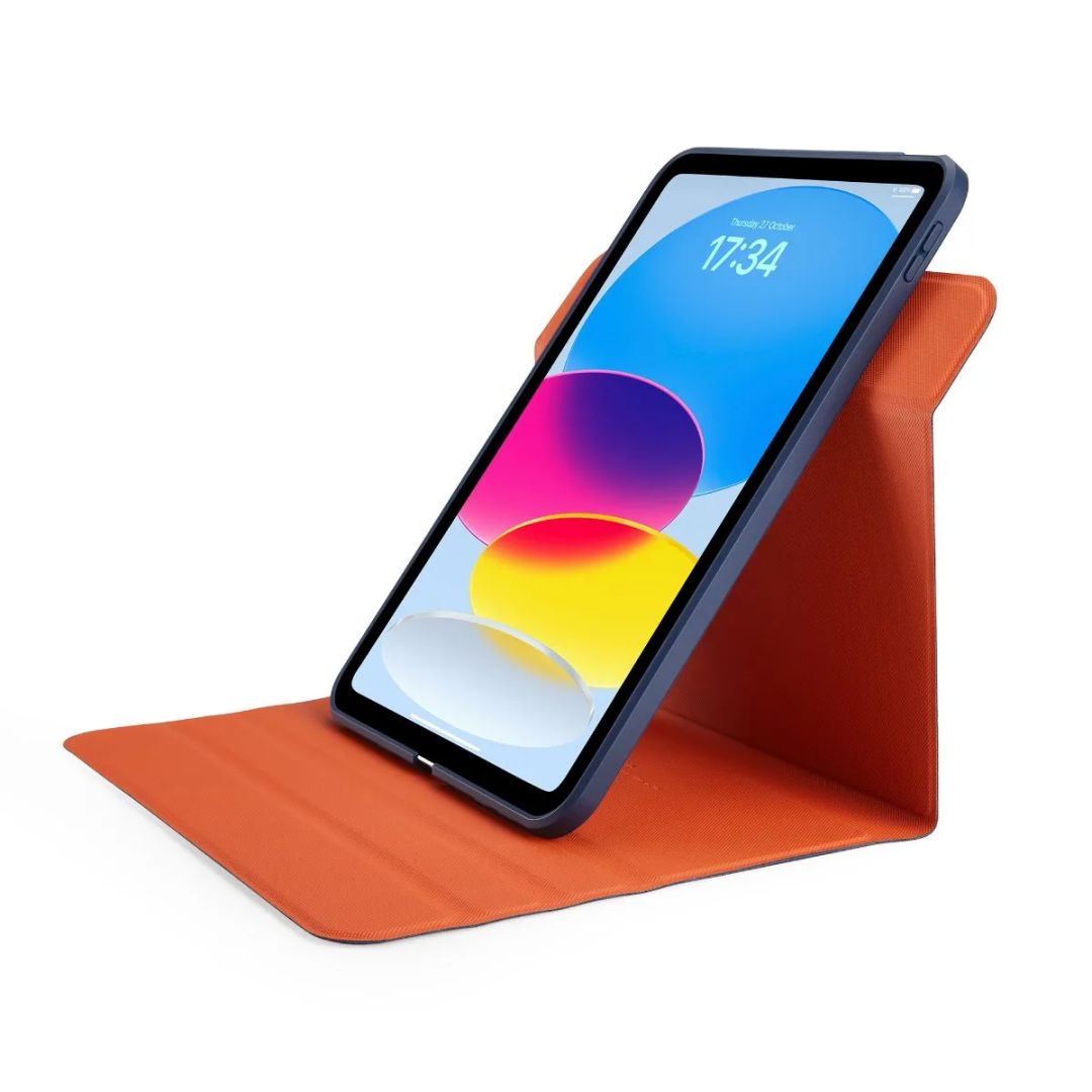 Pipetto Origami No5 Rotating Folio Case iPad 10.9 (2022) Dark Blue