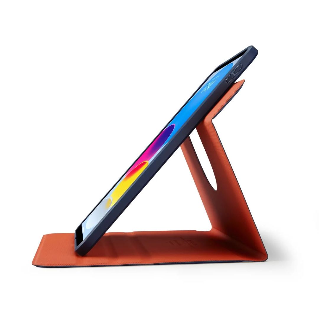 Pipetto Origami No5 Rotating Folio Case iPad 10.9 (2022) Dark Blue