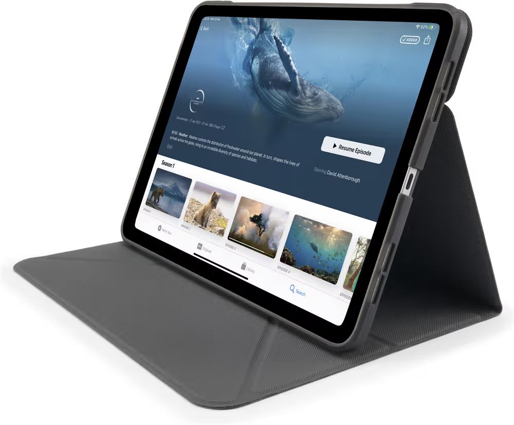 Pipetto Origami No6 Stand case iPad Air 11" (2024) / iPad Air 10.9" (2022/2020) Black