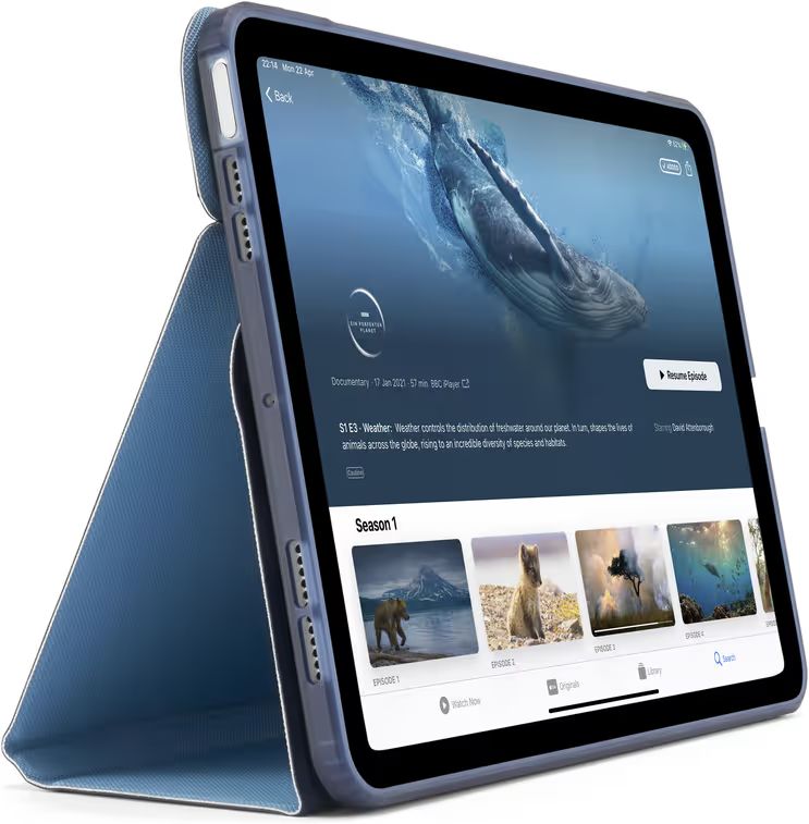 Pipetto Origami No6 Stand case iPad 10.9" (2022) Dark Blue