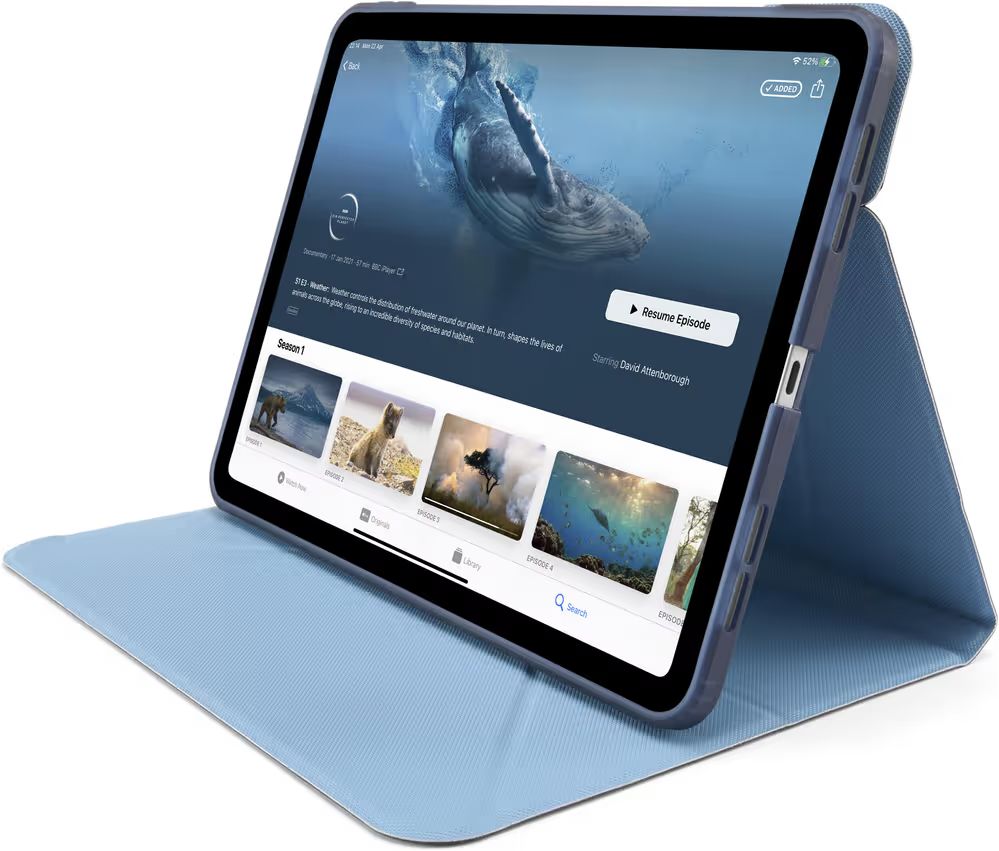 Pipetto Origami No6 Stand case iPad 10.9" (2022) Dark Blue