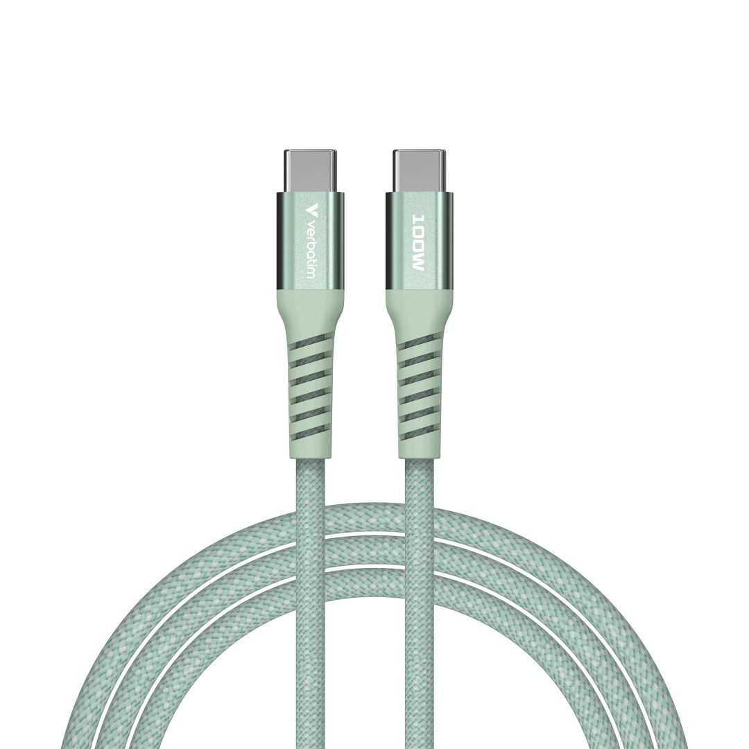 Verbatim Sync&Charge USB-C/USB-C 100W Magnetic cable 1,2m Green
