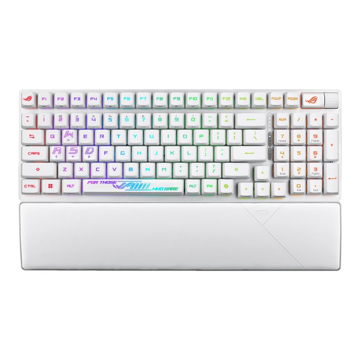 Asus ROG Strix Scope II 96 RX Gaming Wireless Keyboard White UK