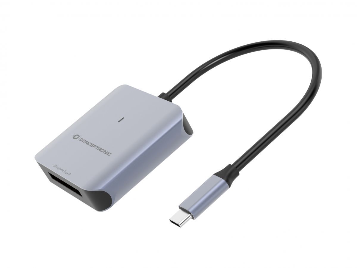 Conceptronic  BIAN08G CFexpress 2.0 Type B Card Reader USB 3.2 Gen 2 Grey