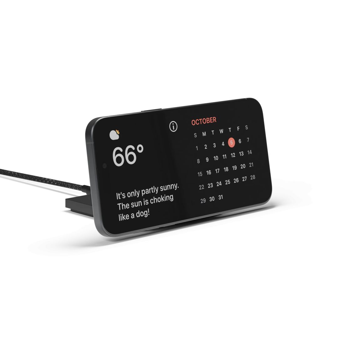 Native Union Rise Solo Qi2 wireless charger Black