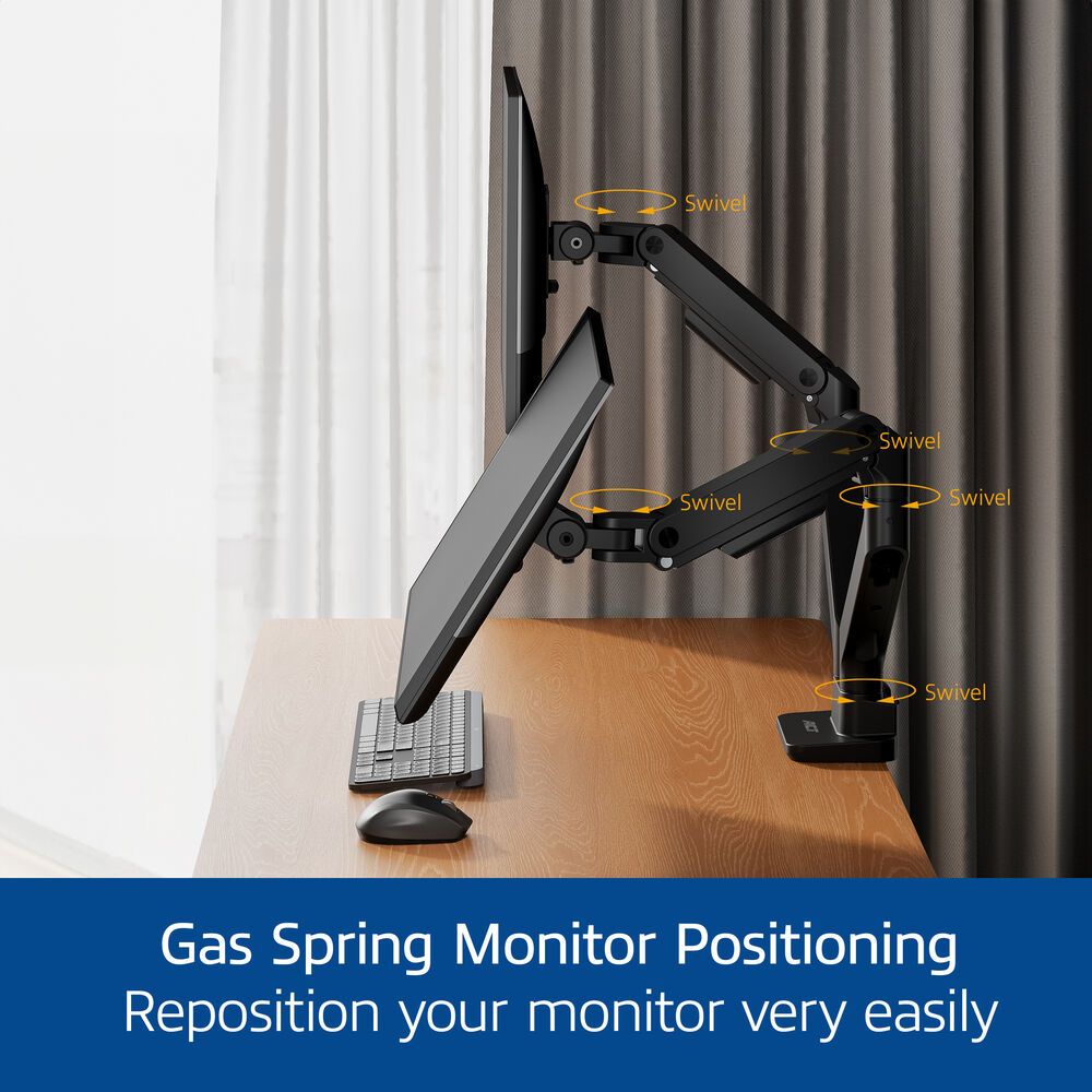 ACT AC8342 Dual Monitor Arm Office Premium with Gas Spring