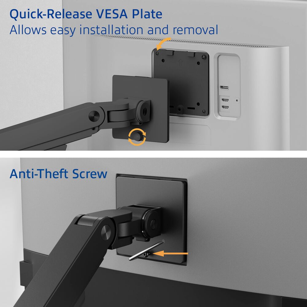 ACT AC8342 Dual Monitor Arm Office Premium with Gas Spring