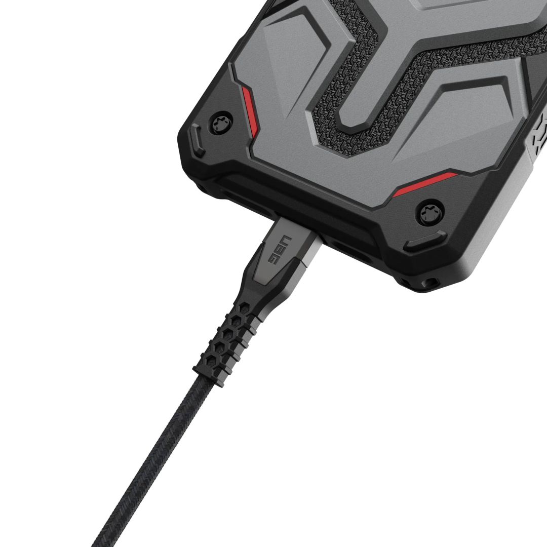 UAG Rugged Kevlar Cable USB-C - Lightning 1,5m Black/Grey